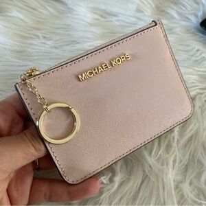 Michael Kors jet set travel small coin pouch & ID holder wallet